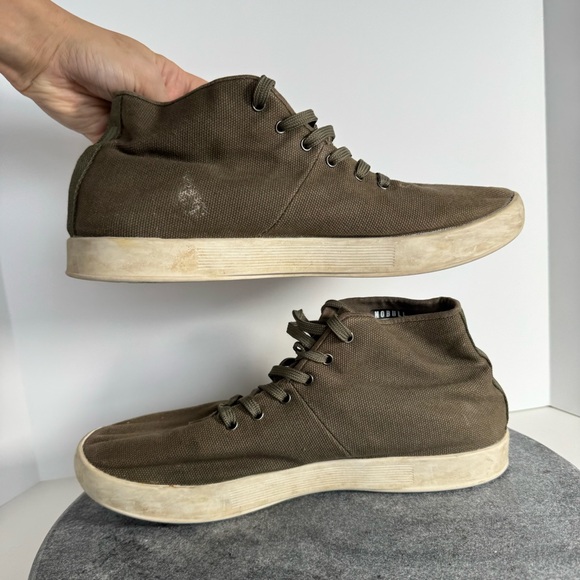 Nobull Trainers Sneakers Tennis’s Shoes 10.5 Green Tan Canvas main image 9